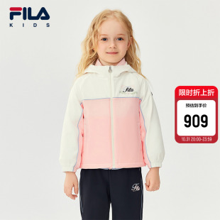 儿童保暖运动两件套上衣 女小童羽绒服2025冬款 FILA KIDS斐乐童装