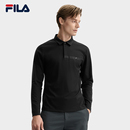 斐乐官方男子长袖 时尚 POLO衫 新款 商务基础上衣 2025冬季 FILA