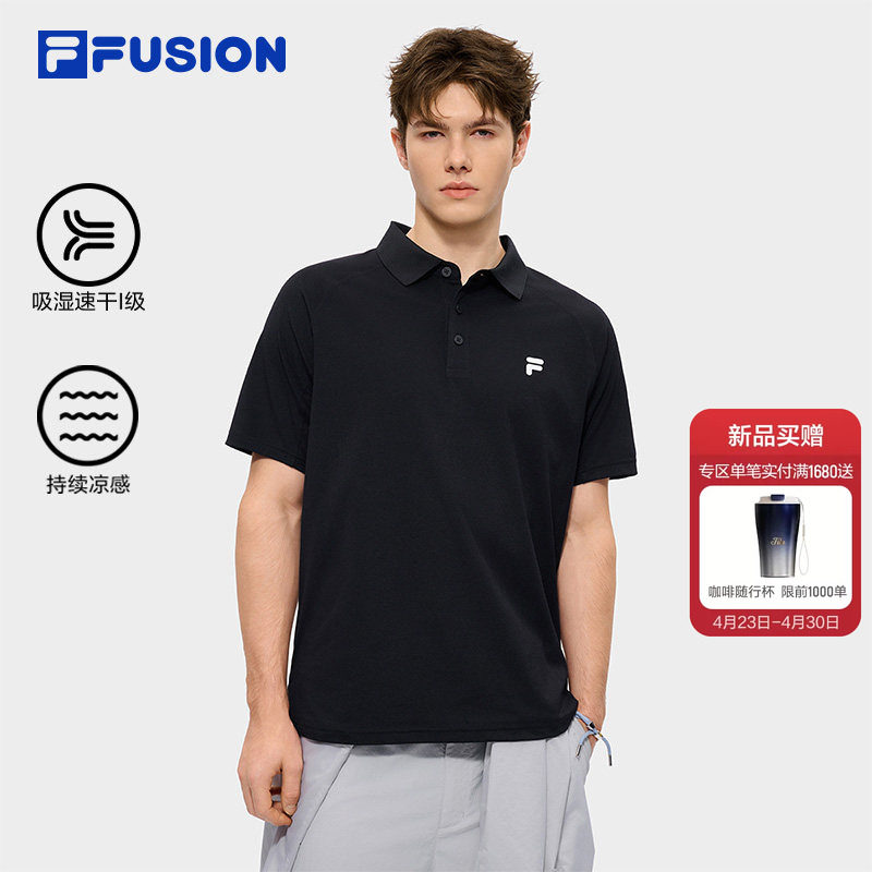 速干凉感上衣|FILA FUSION斐乐男子2026夏新款吸湿T恤短袖POLO衫