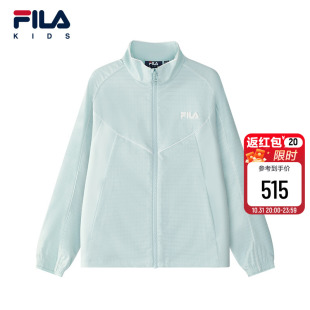 新款 儿童外套2025秋季 女大童梭织网球运动上衣 KIDS斐乐童装 FILA