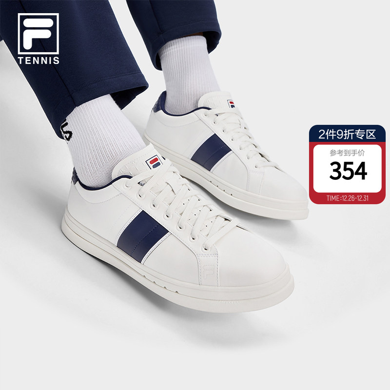 VIGOR 1+|FILA 斐乐官方女鞋网球运动鞋男子复古板鞋休