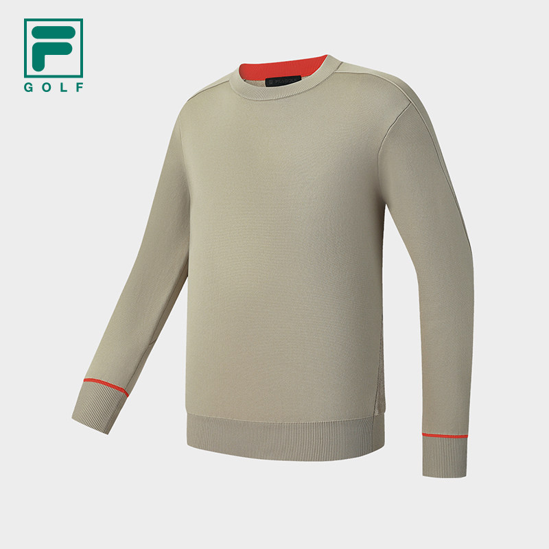 FILA斐乐官方男长袖编织衫上衣