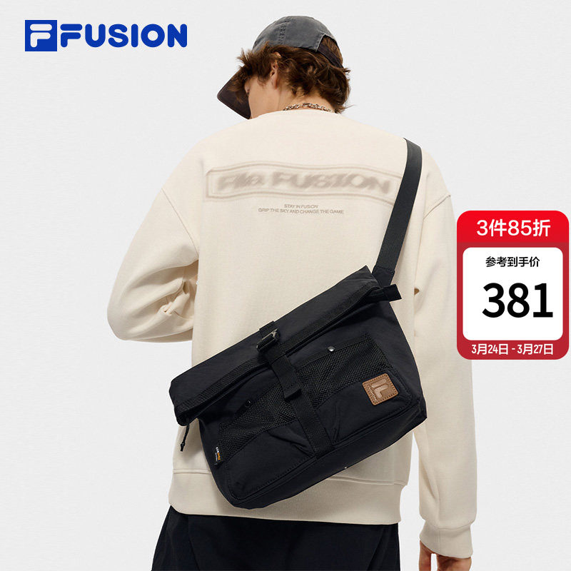 FILA FUSION斐乐包包情侣款挎包2026春季新款邮差包单