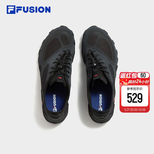 FILA FUSION 斐乐小丑鞋赤足鞋男鞋夏季新款网面透气健身训练鞋子