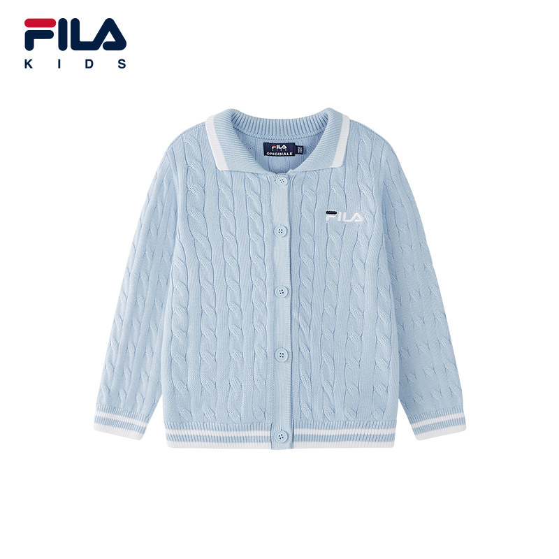 FILA KIDS斐乐童装女小童外套2026春季新款儿童舒适编织衫上衣,童装/婴儿装/亲子装,毛衣/针织衫,淘宝优惠券,粉丝福利购,淘宝优惠卷