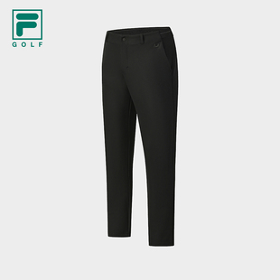 高尔夫运动简约基础直筒裤 FILA 2025冬新款 梭织长裤 斐乐官方男士