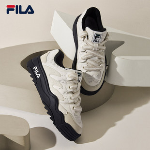 斑斓鞋|FILA斐乐官方秋冬女舒适板鞋运动鞋面包鞋厚底休闲鞋子
