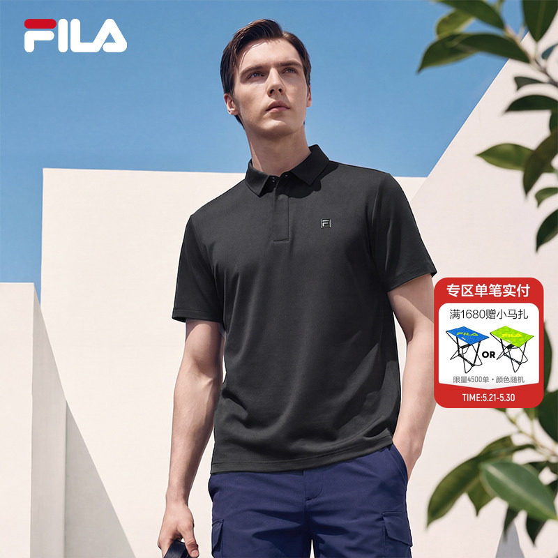 FILA 斐乐官方男子菁英短袖POLO衫2026夏季新款舒适休闲