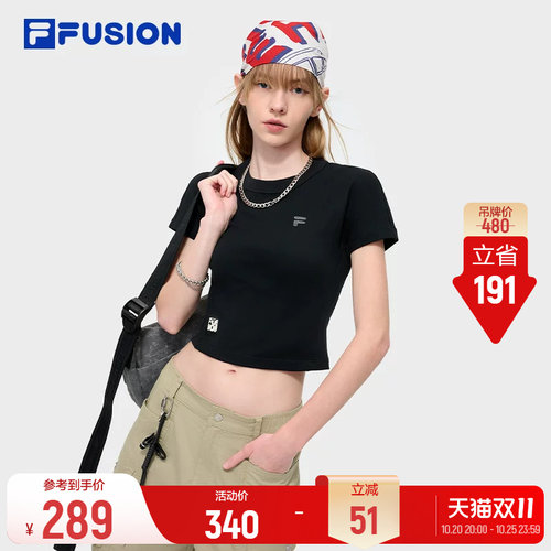 FILAFUSION斐乐女子短袖T