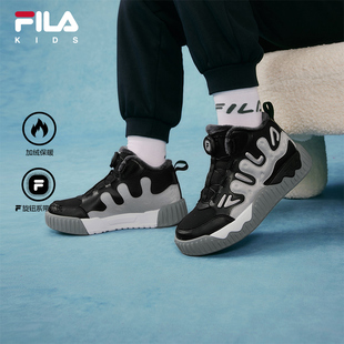 KIDS斐乐童鞋 男大童旋钮加绒保暖舒适休闲鞋 儿童板鞋 款 冬季 FILA