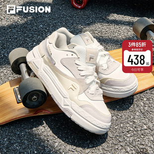 FILA 厚底男女鞋 運動潮流街頭休閑鞋 FUSION斐樂潮牌BANK情侶板鞋
