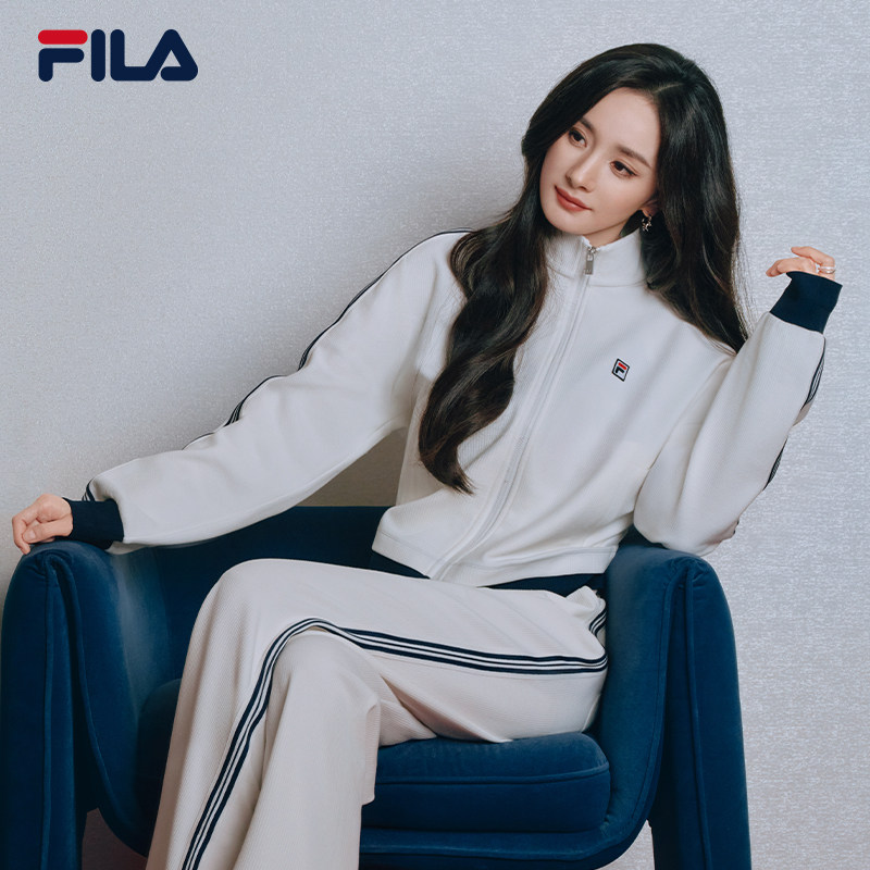 杨幂同款FILA MUSE斐乐官方女针织外套26夏新款休闲百搭立