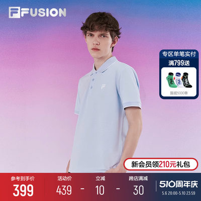 FILAFUSION斐乐男子短袖POLO