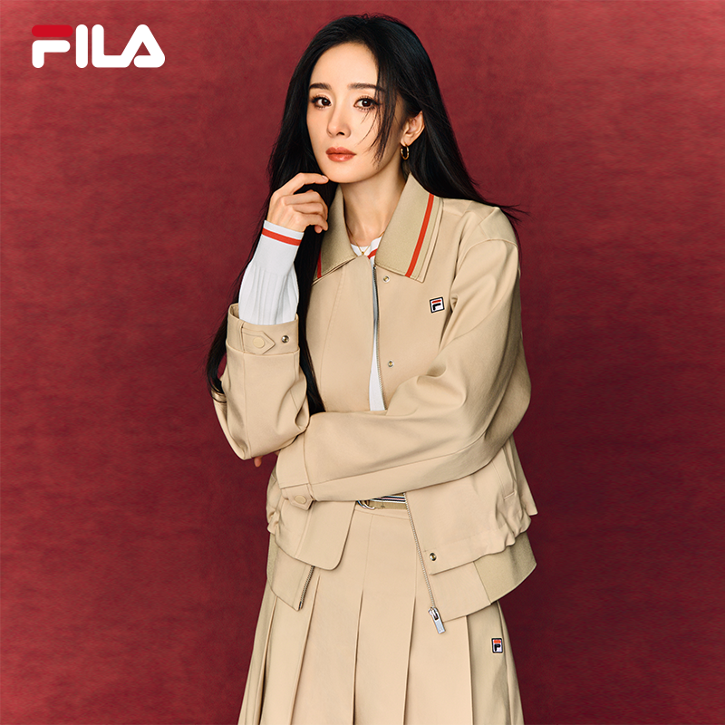 杨幂同款FILA斐乐官方女梭织外套26春新款时尚休闲设计感宽松上衣,运动服/休闲服装,运动茄克/外套,淘宝优惠券,粉丝福利购,淘宝优惠卷