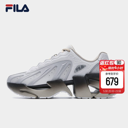 V头鞋|FILA 斐乐官方男鞋VETTA X老爹鞋2026春季新款增高运动鞋