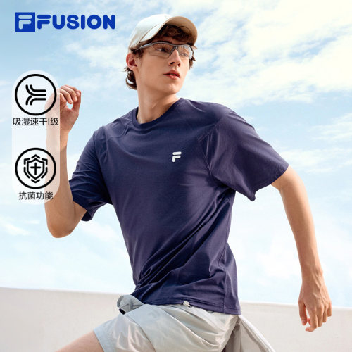 FILAFUSION斐乐中性针织短袖衫