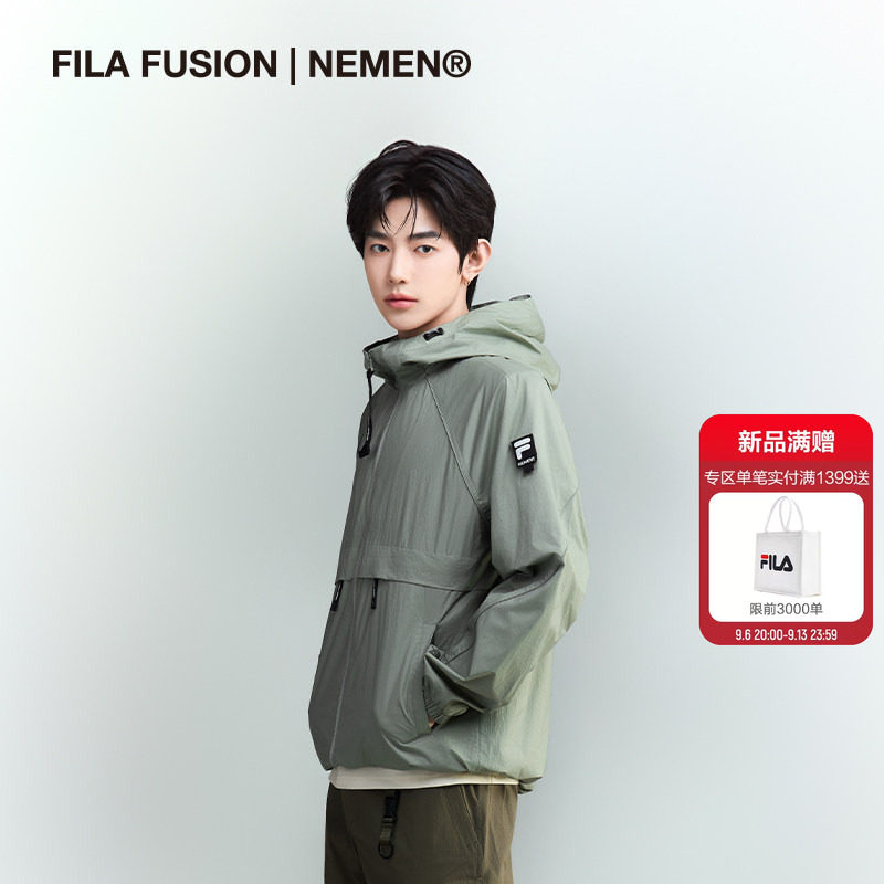 【章昊同款】FILA FUSION｜NEMEN运动外套26秋季新款男士通勤夹克