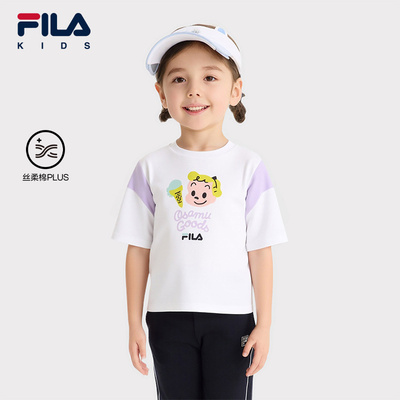 FILAKIDS斐乐女小童短袖T恤