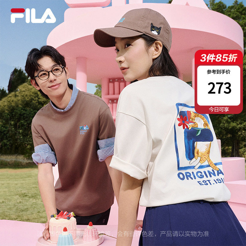 斐乐猫咪刺绣T│FILA短袖 领400卷叠金币拍251元 - 86线报