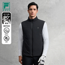 高尔夫运动保暖羽绒服上衣 新款 鹅绒FILA 斐乐官方男羽绒马甲冬季