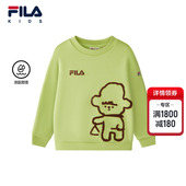 FILA 儿童舒适纯棉休闲上衣 新款 KIDS斐乐童装 男小童卫衣2026春季
