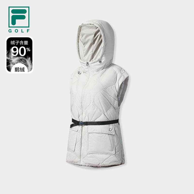 FILA斐乐官方女羽绒马甲鹅绒服