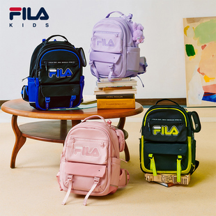 FILA KIDS斐乐儿童双肩包2026春季新款男女大童学生蝶翼减负书包