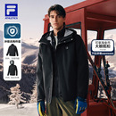 黄景瑜同款 呼吸壳冲锋衣25冬新户外三合一羽绒外套 FILA斐乐男女款