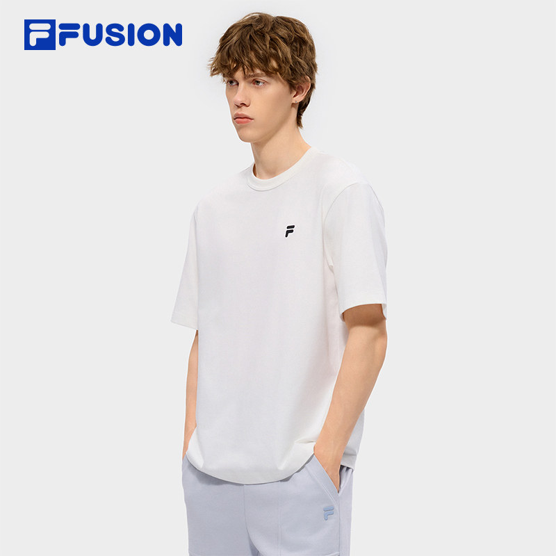 章昊同款FILA FUSION 斐乐潮牌男子短袖2026夏季新款