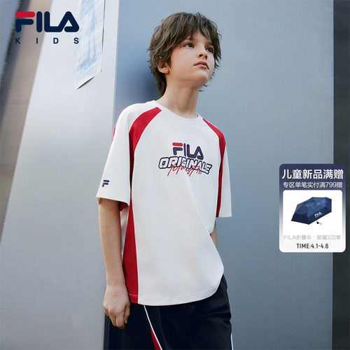 FILAKIDS斐乐针织短袖衫-K