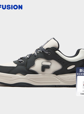 FILA FUSION斐乐潮牌BANK II DX男鞋2026夏季新款板鞋厚底板鞋