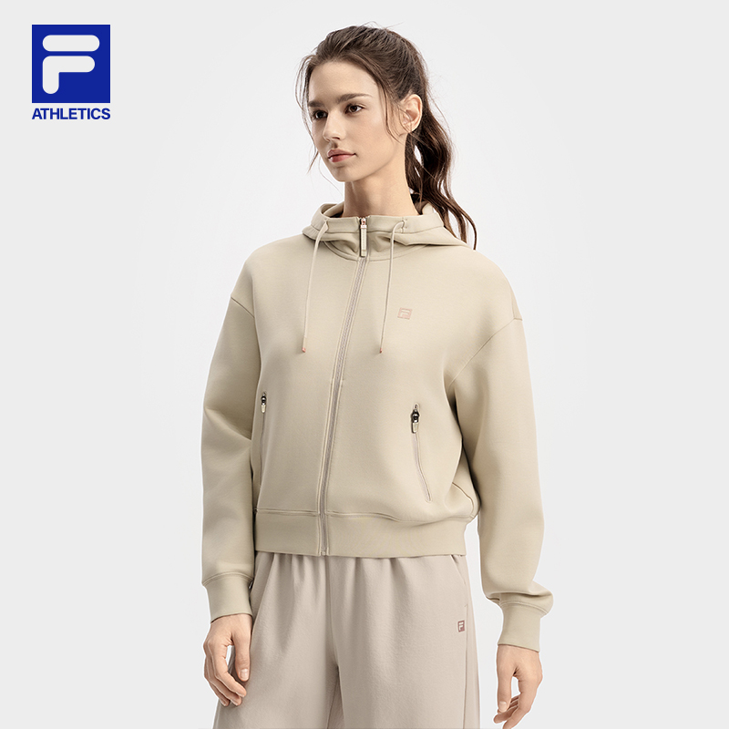 FILA斐乐针织连帽外套