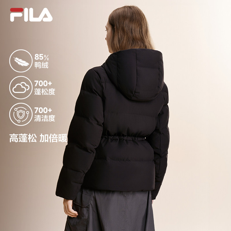 FILA斐乐女士休闲高蓬700+羽绒服图片