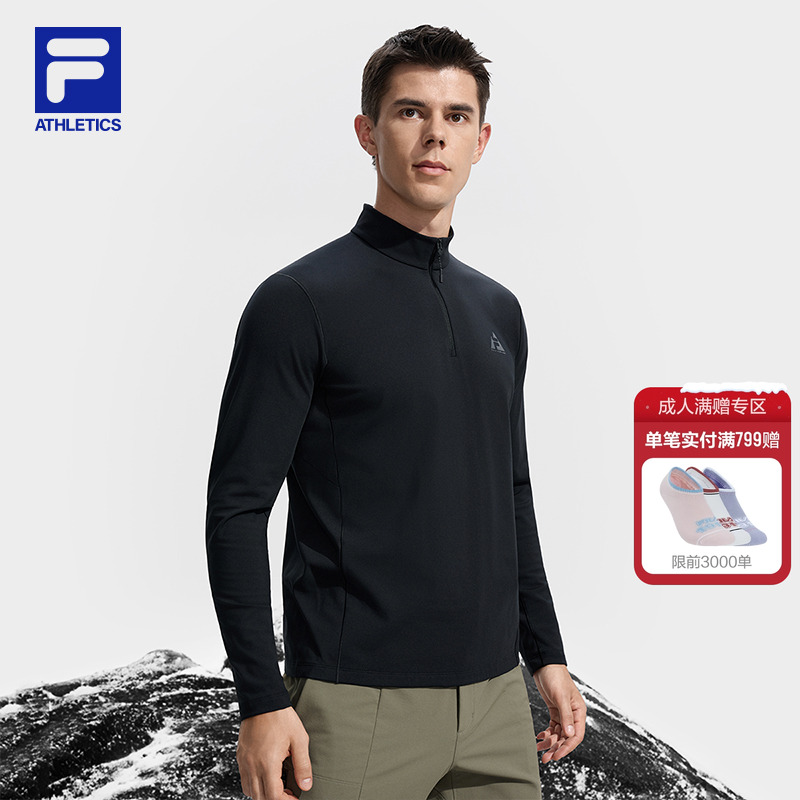 FILA斐乐男士针织长袖衫