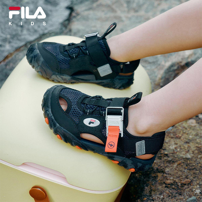 FILA KIDS斐乐童鞋儿童凉鞋2026夏季新款男女小童魔术贴