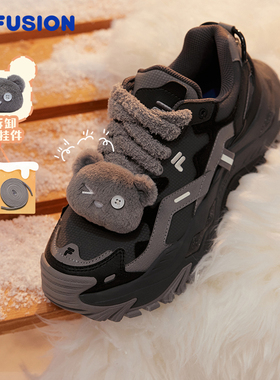 硬糖丨FILA FUSION 斐乐潮牌厚底女鞋增高老爹鞋休闲鞋加绒运动鞋