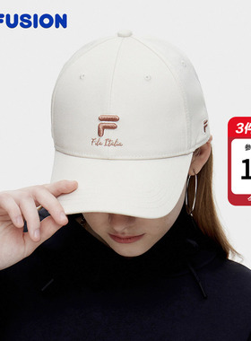 白白帽|FILA FUSION斐乐官方帽子情侣款鸭舌帽运动帽防晒帽棒球帽