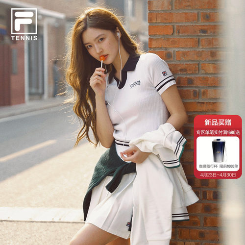 FILA斐乐女子短袖编织衫