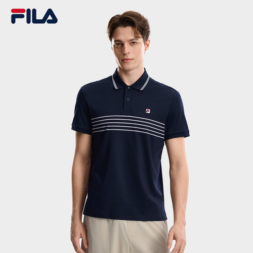 斐乐凉感纯棉通勤短袖POLO