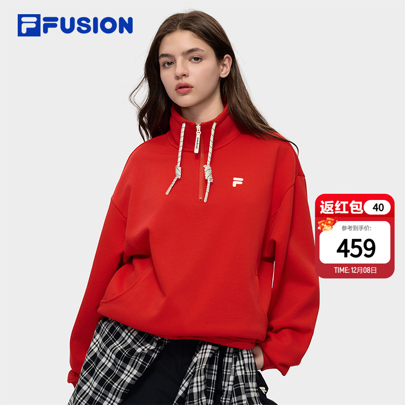 FILAFUSION斐乐潮牌套头卫衣