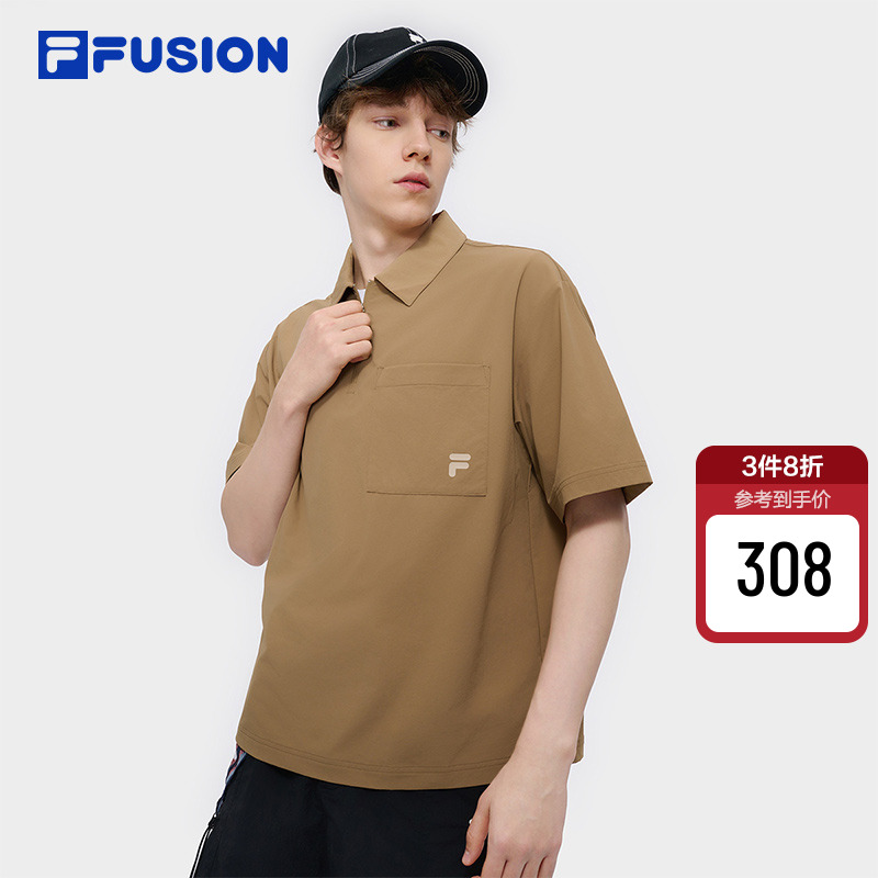 FILAFUSION斐乐男子短袖POLO