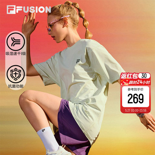 FILAFUSION斐乐潮牌速干短袖