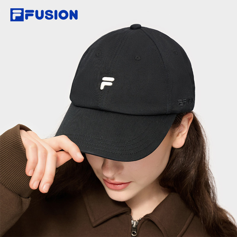 白白帽|FILA FUSION斐乐官方帽子情侣棒球帽女款运动帽鸭