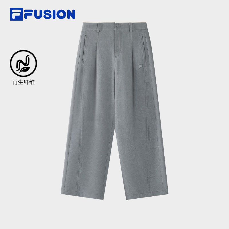 FILA FUSION斐乐潮牌梭织长裤女2026夏季新款时尚宽松