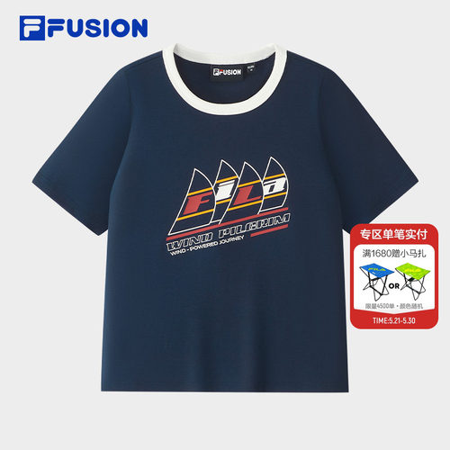 FILAFUSION斐乐女子短袖T