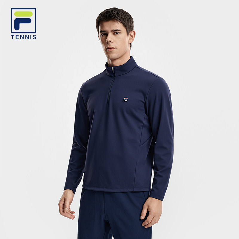 FILA 斐乐官方男子针织长袖上衣2026春季新款网球运动简约基础长T,运动服/休闲服装,运动T恤,淘宝优惠券,粉丝福利购,淘宝优惠卷