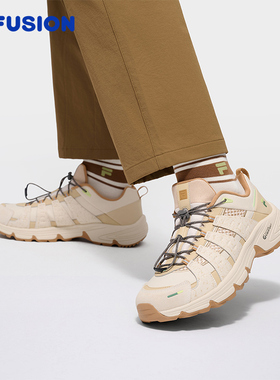 Como X丨FILA FUSION斐乐潮牌男鞋湖系户外2026春季新款休闲鞋子