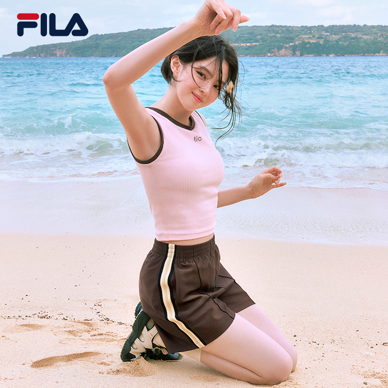 韩素希同款FILA斐乐官方运动短裤