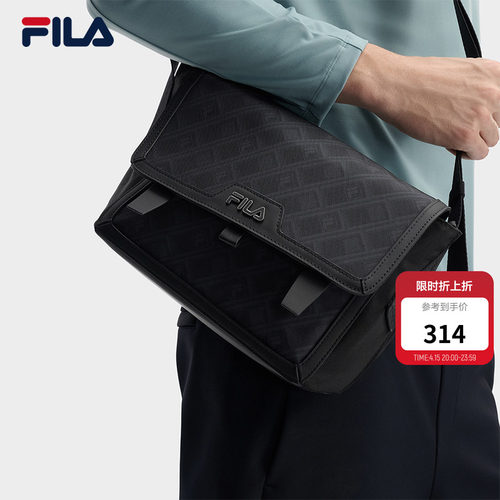 黑武士|FILA斐乐官方男通勤挎包