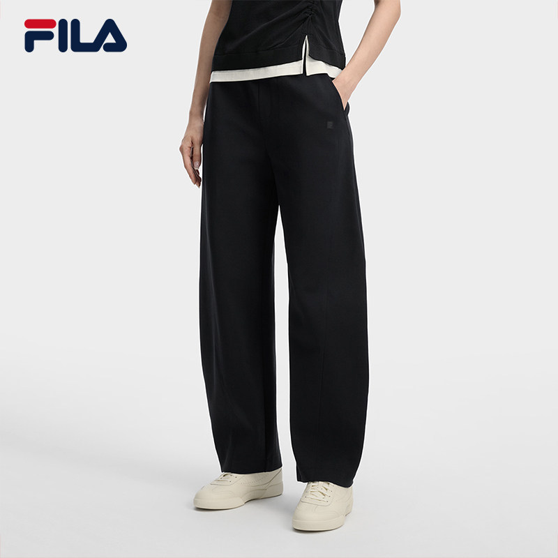 FILA 斐乐官方女士针织长裤2026春季新款通勤日常基础直口休